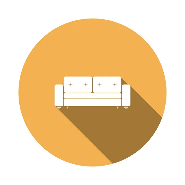 Значок домашнего дивана — стоковый вектор