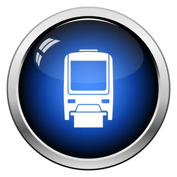 Monorail icône vue de face — Image vectorielle