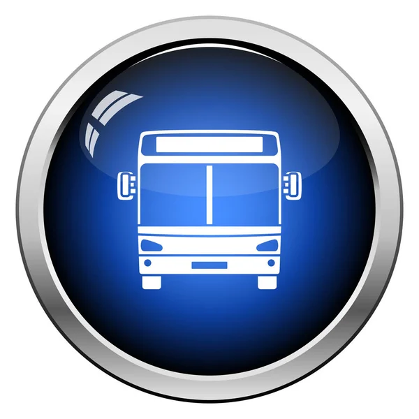 Ícone do autocarro da cidade vista frontal — Vetor de Stock