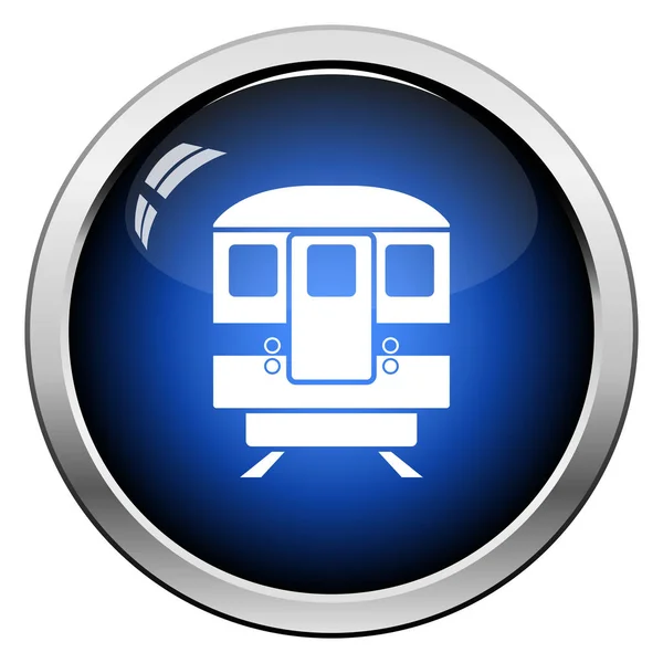 Metro tren simgesi ön görünümü — Stok Vektör