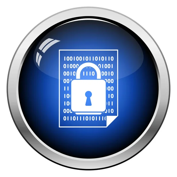 Ícone de segurança de dados — Vetor de Stock