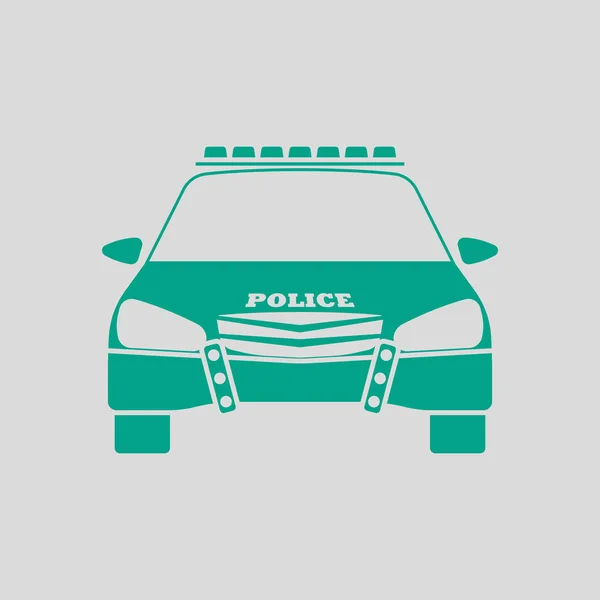 Polis ikon framifrån — Stock vektor