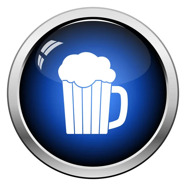 Caneca de ícone de cerveja — Vetor de Stock