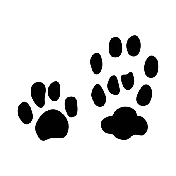 Europeiska Wild Cat footprint — Stock vektor