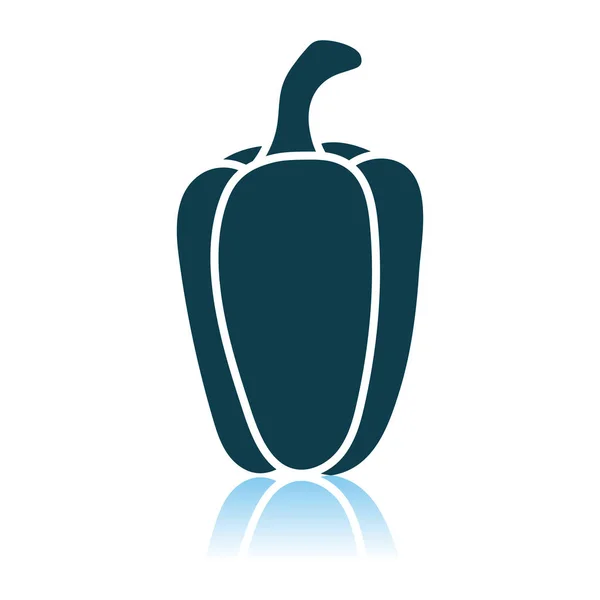 Icône de poivre sur fond gris — Image vectorielle