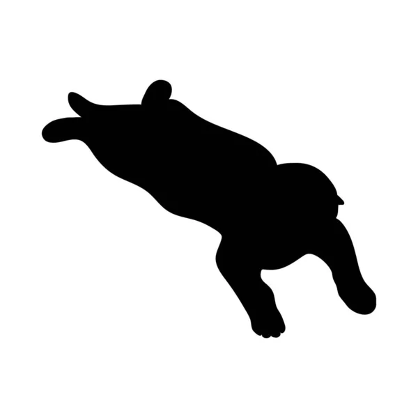 Silhouette gatto — Vettoriale Stock