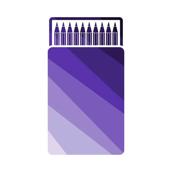 Icono de caja de lápiz — Vector de stock