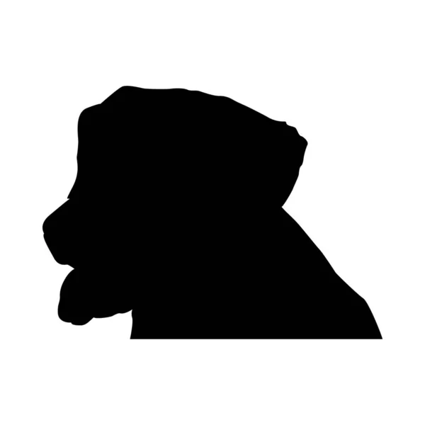 Labrador hond silhouet — Stockvector