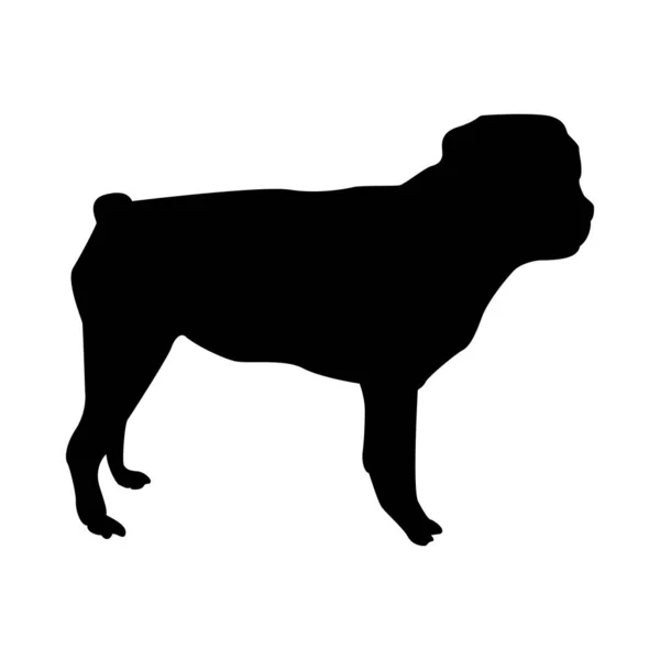 Retriever silueta de perro — Vector de stock