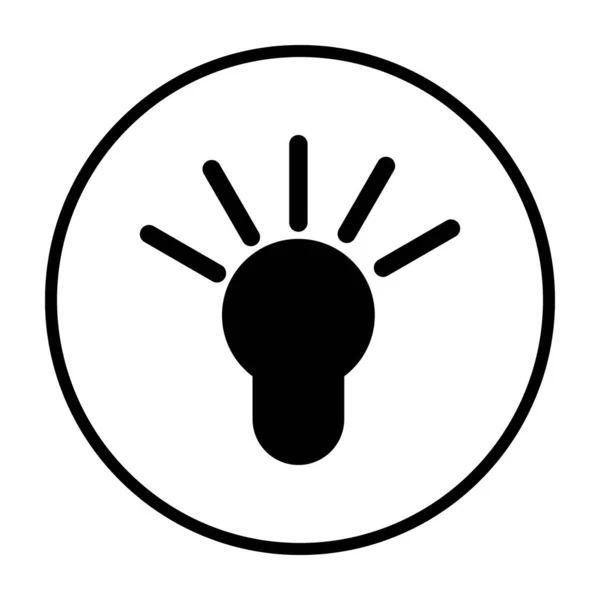 Idén lampa ikonen — Stock vektor