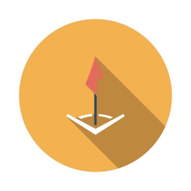 Futbol köşe bayrak simgesi