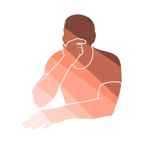 Thinking Man Icon — Stock Vector