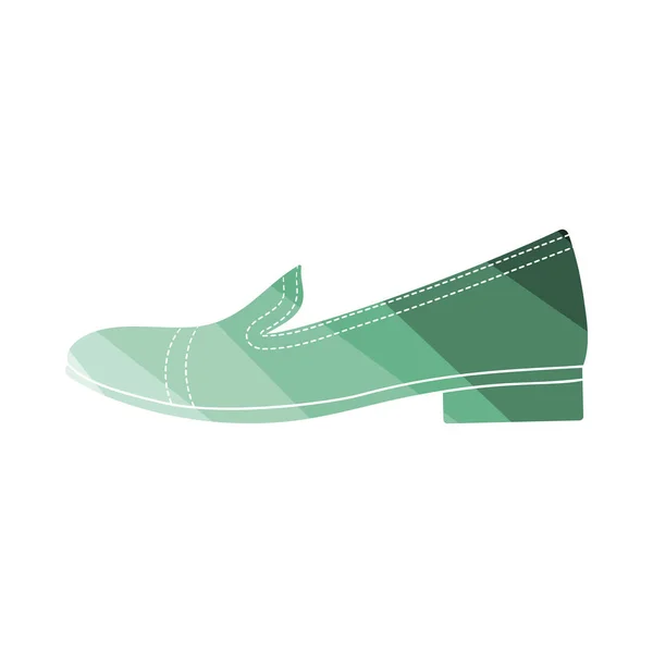 Kadın düşük topuk ayakkabı simgesi — Stok Vektör