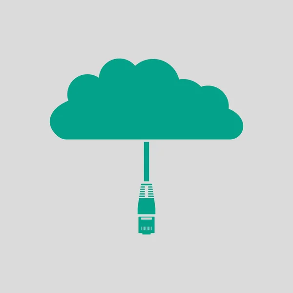 Icona cloud di rete — Vettoriale Stock