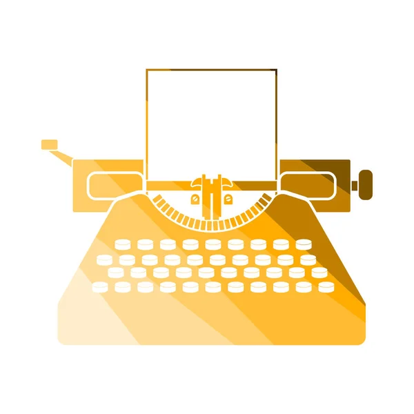 Ícone de máquina de escrever —  Vetores de Stock