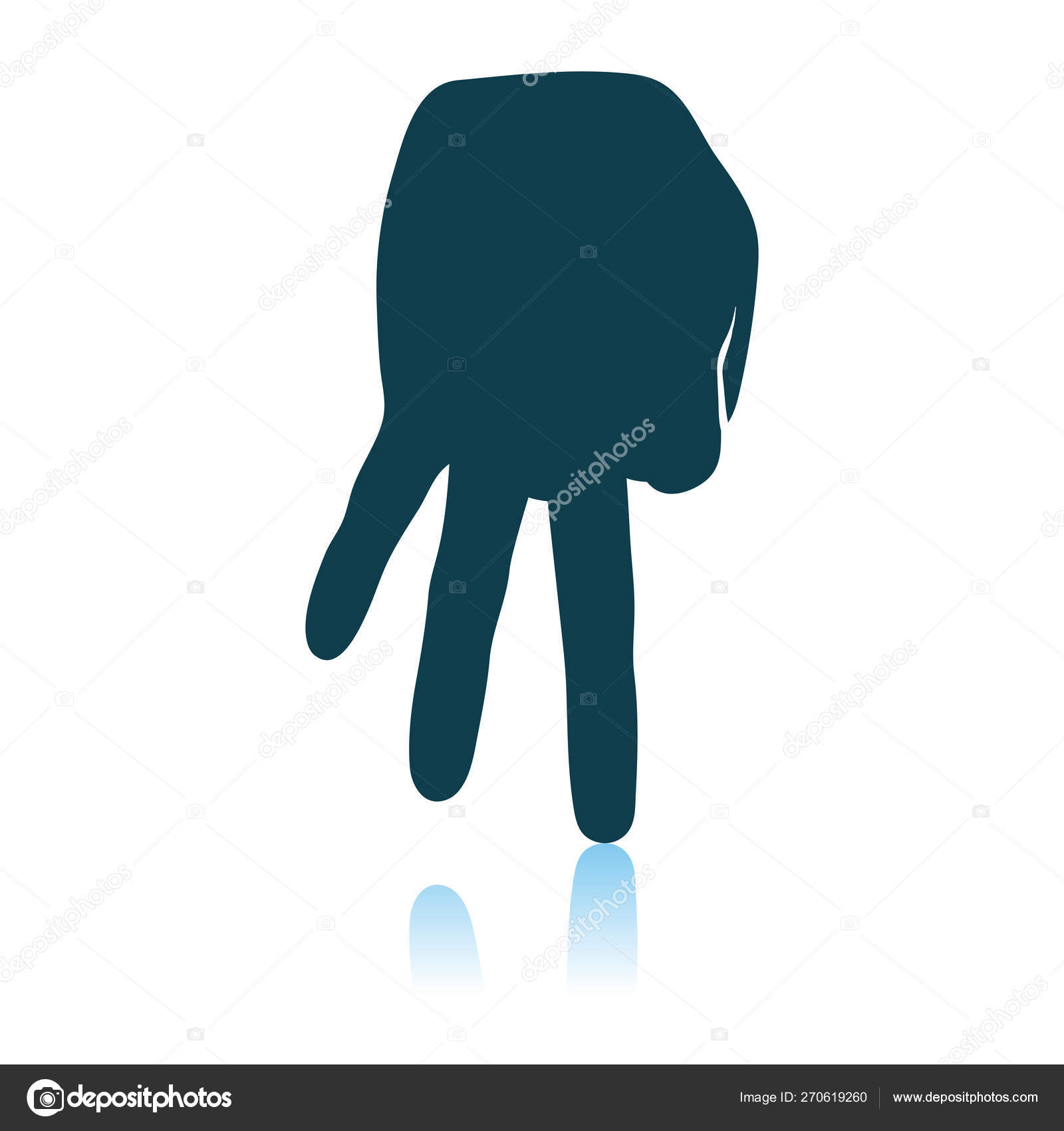 Baseball Catcher Gesture Icon Stock Vector by ©angelp 270619260