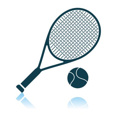 Tenis top ve roket simgesi