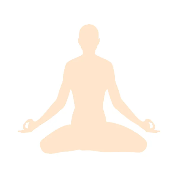 Lotus Pose pictogram — Stockvector