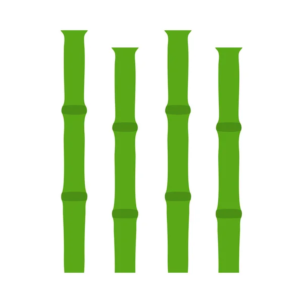 Иконка ветвей бамбука — стоковый вектор