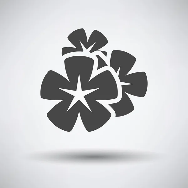 Icono de flor de Frangipani — Vector de stock