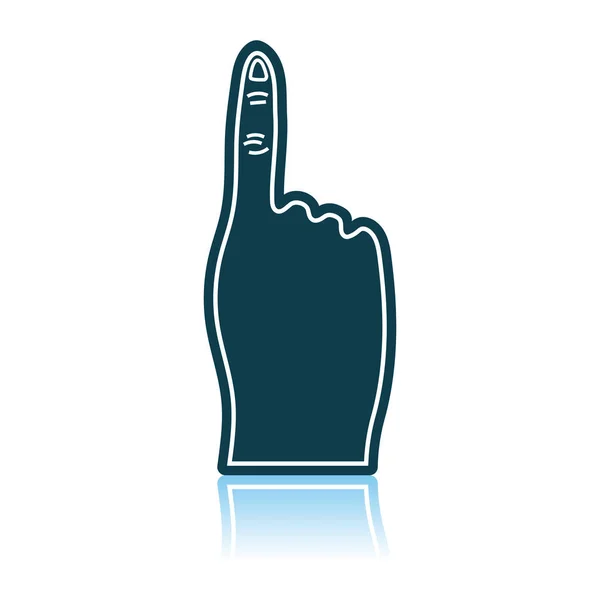 Fans schäumen Finger-Symbol — Stockvektor