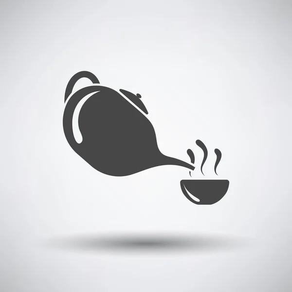 Чайник Spa з чашкою значка — стоковий вектор