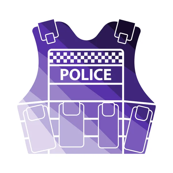 Ikona kamizelka policji — Wektor stockowy