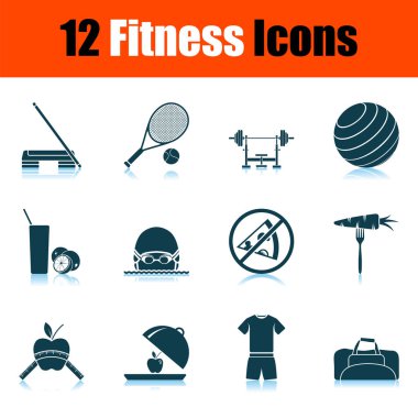 fitness simgesi seti