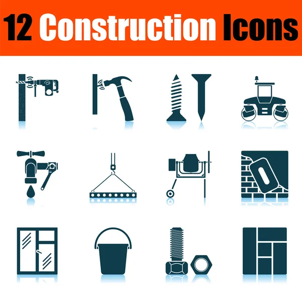 Conjunto de icono de construcción — Archivo Imágenes Vectoriales