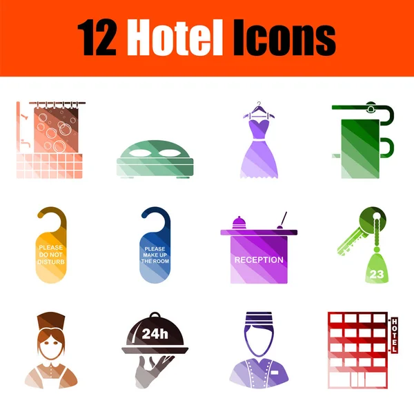 Hotel pictogrammenset — Stockvector