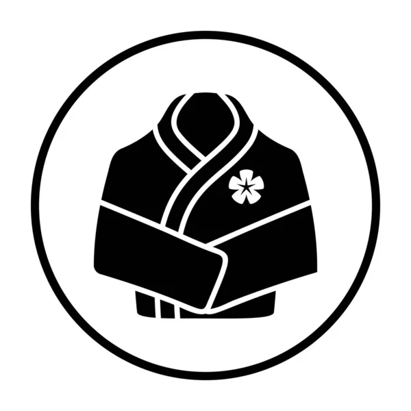 Spa badjas pictogram — Stockvector