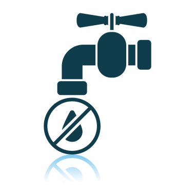 Su simgesi düşen su musluk