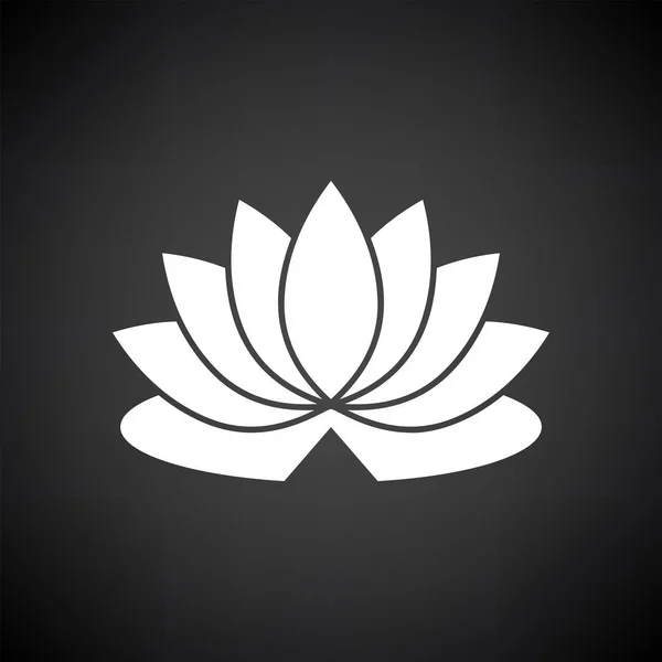 Lotus bloem pictogram — Stockvector