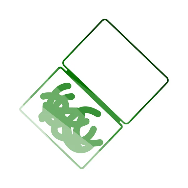 Icona del contenitore del verme — Vettoriale Stock