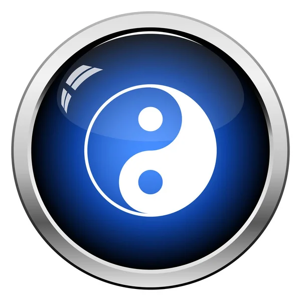 Ikona yin i yang — Wektor stockowy