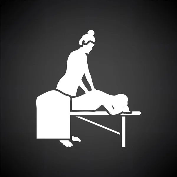 Ícone de massagem de mulher —  Vetores de Stock