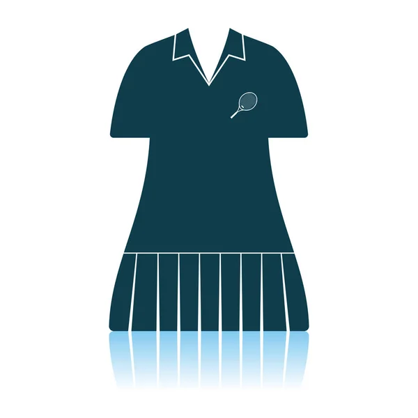 Femme de tennis icône uniforme — Image vectorielle