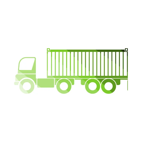 Konteyner kamyon simgesi — Stok Vektör