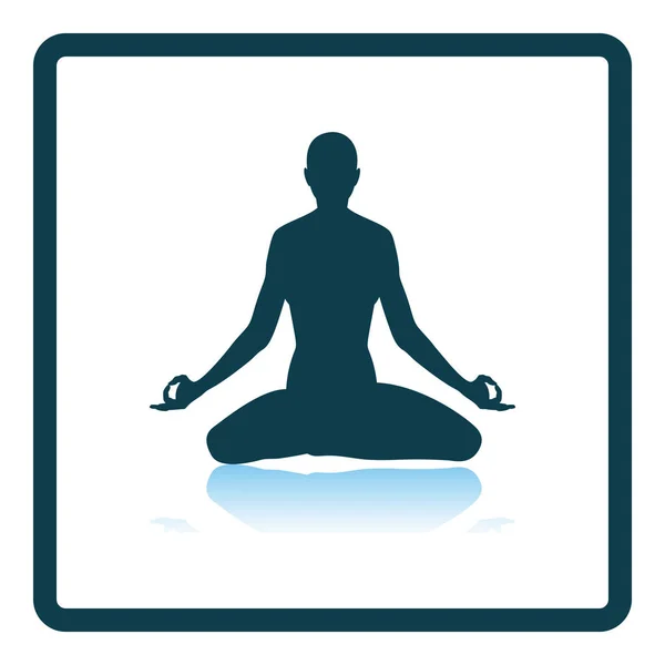 Lotus Pose Icon — Stock Vector