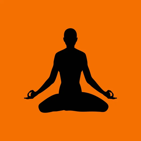 Lotus Pose pictogram — Stockvector