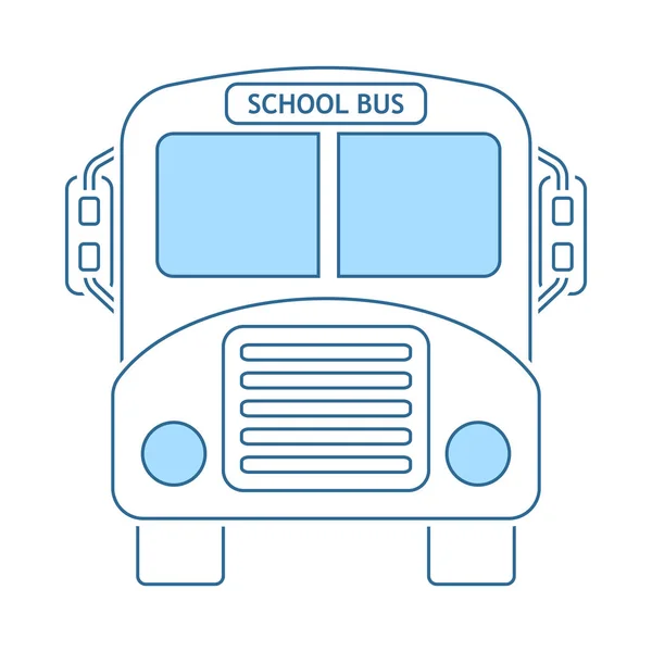 Icône de bus scolaire — Image vectorielle