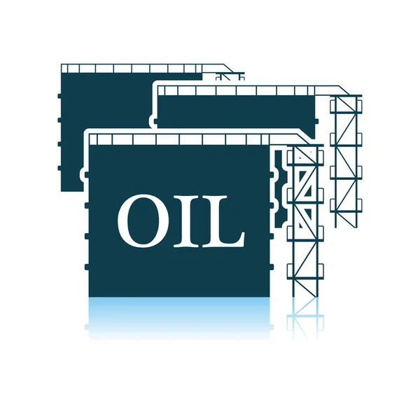 Oil Tank Storage Icon — Stock Vector