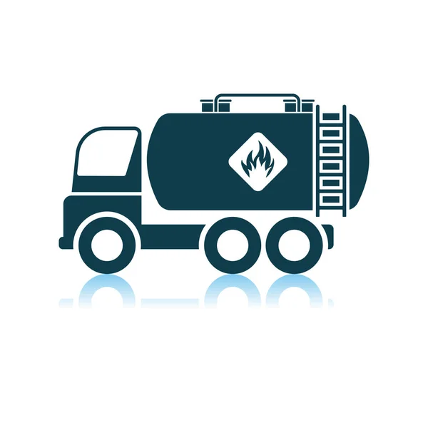 Yakıt tankı kamyon simgesi — Stok Vektör