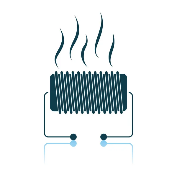 Icono del calentador eléctrico — Vector de stock