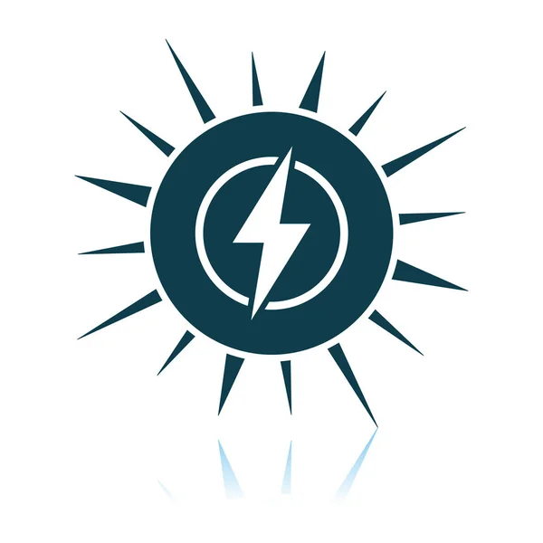 Zonne-energie pictogram — Stockvector