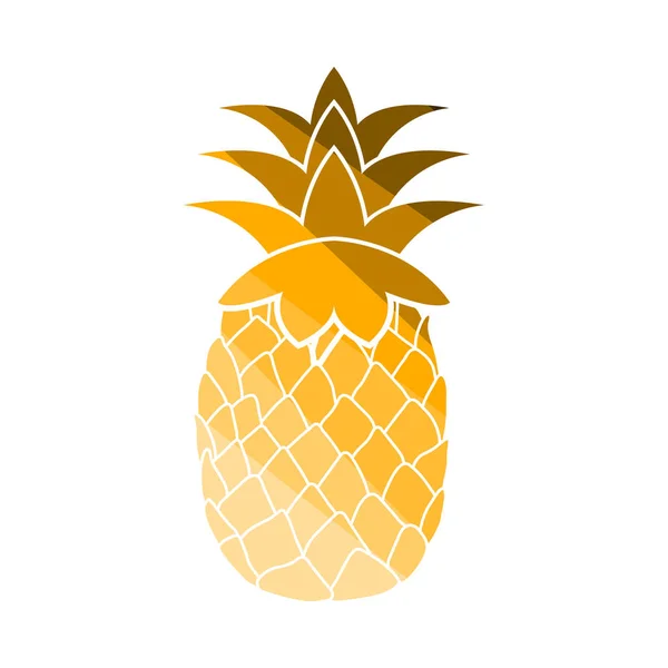 Icono de la piña — Vector de stock