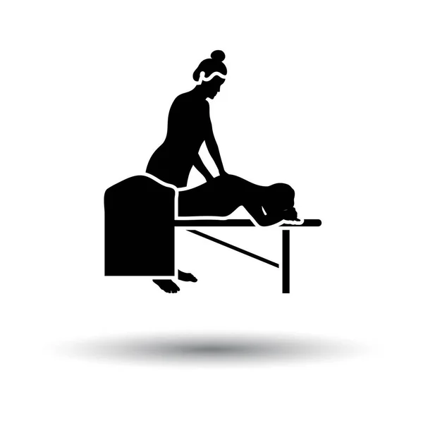 Ícone de massagem de mulher —  Vetores de Stock