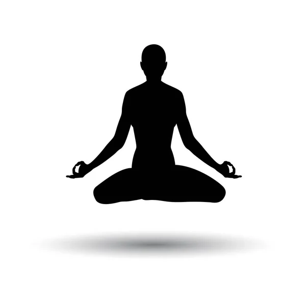 Lotus Pose pictogram — Stockvector