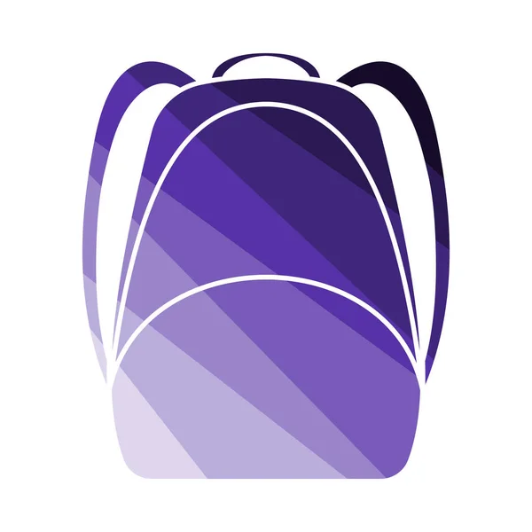 Icono de mochila escolar — Vector de stock