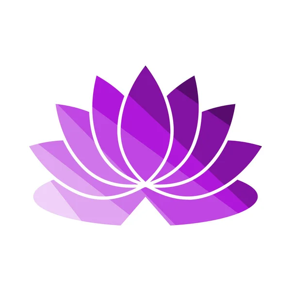 Lotus bloem pictogram — Stockvector